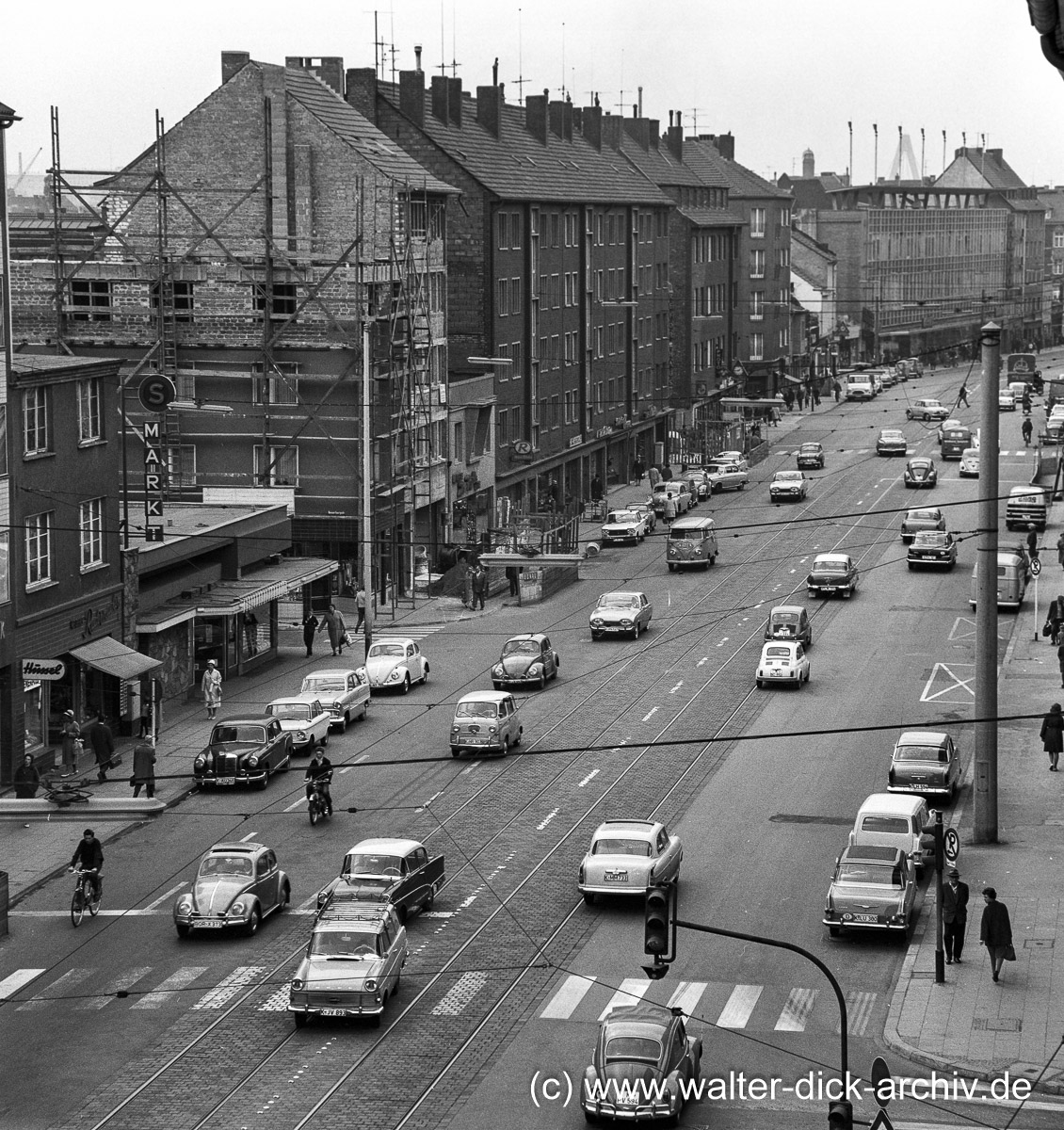 Auf der Kalker Hauptstraße 1962