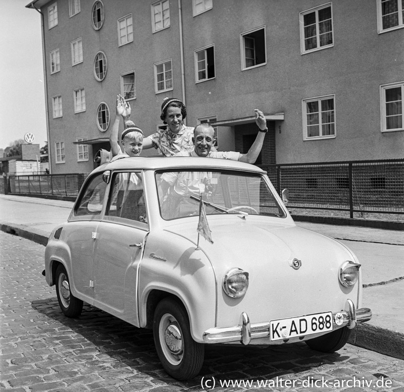 Das Goggomobil-auch für viele Kölner der Traum vom Auto 1957