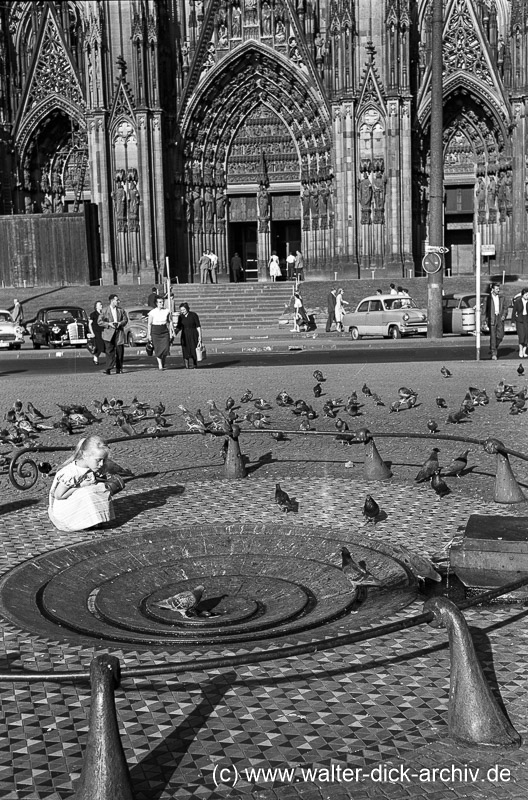Der Taubenbrunnen 1963