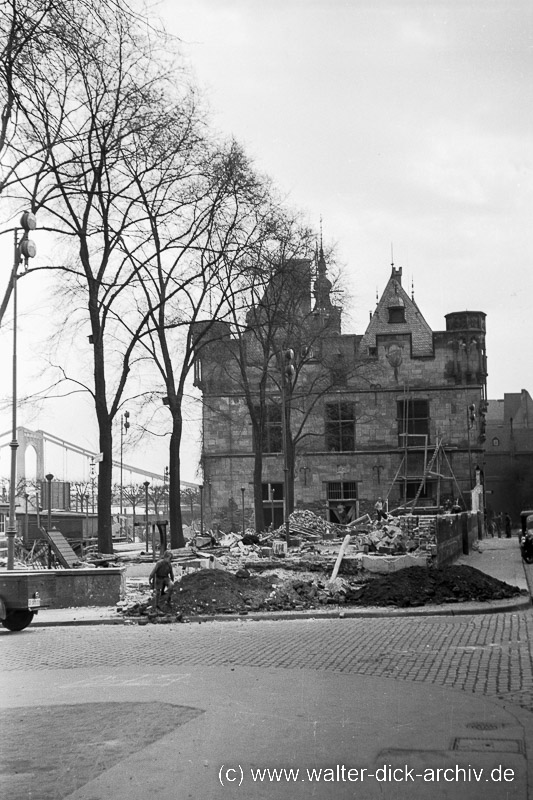 Stapelhaus und Hängebrücke 1938