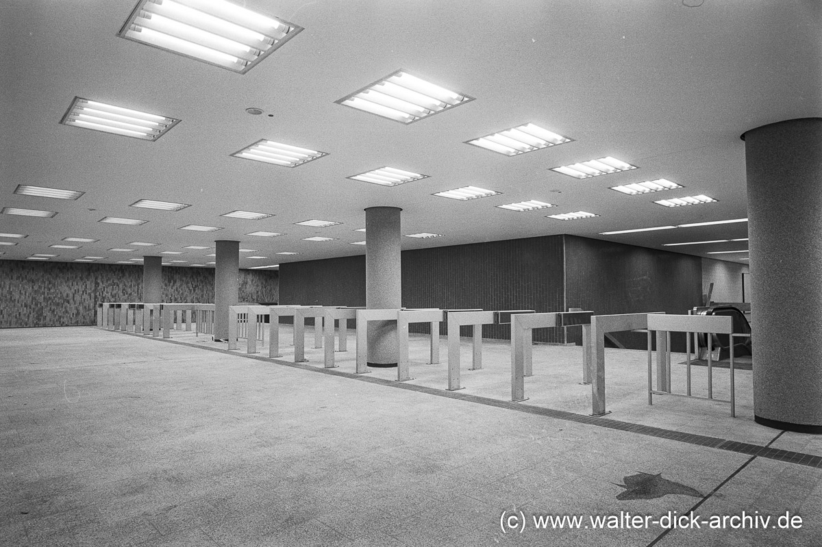 Zwischengeschoss U-Bahnhof am Haupbahnhof 1968