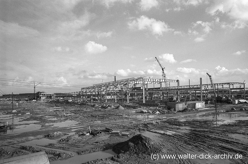 Hallenneubau bei Ford 1962