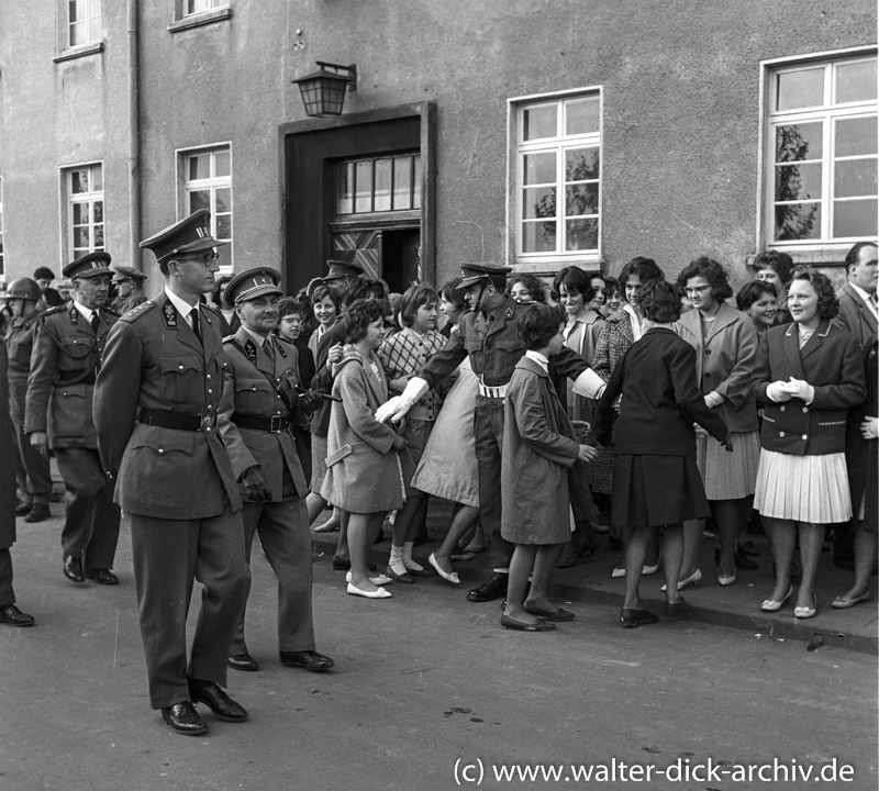 König Baudouin beim Besuch in Köln 1961