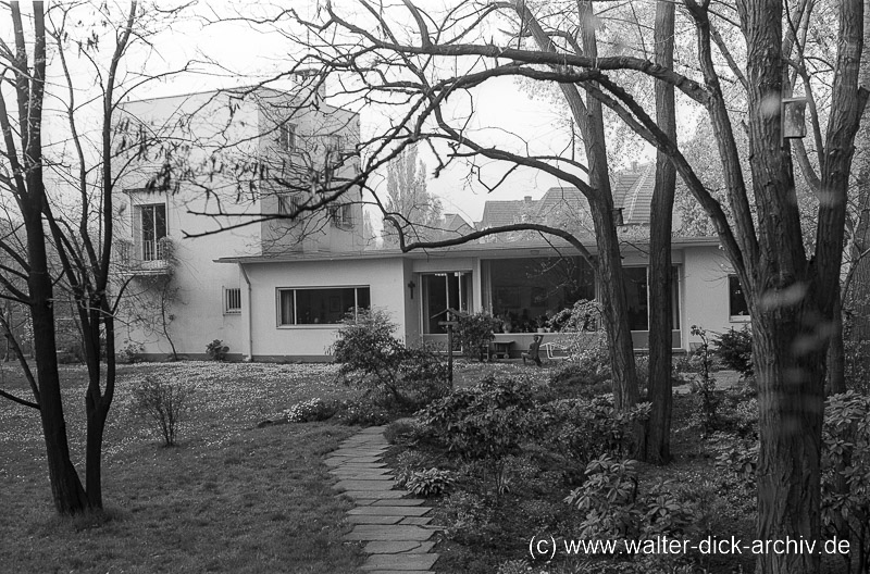 Villa Haubrich-Gartenseite 1956