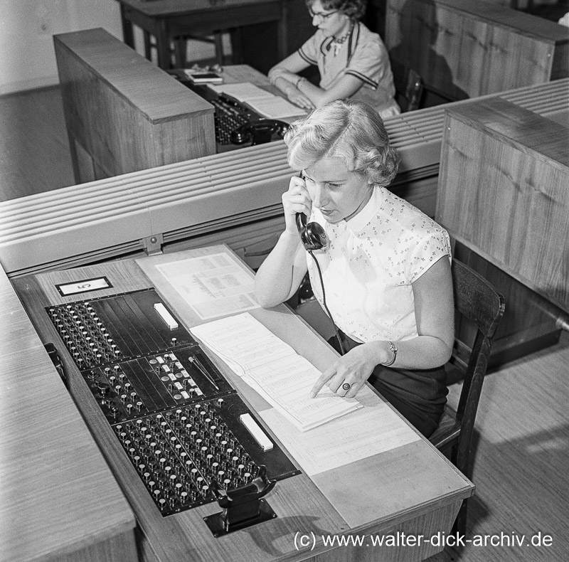 Telefonvermittlung oder Auskunftwelche 1958