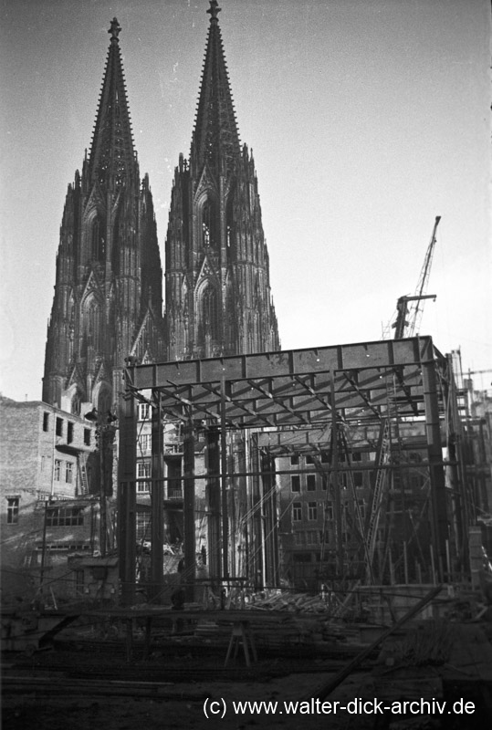 Bau des Funkhauses 1948