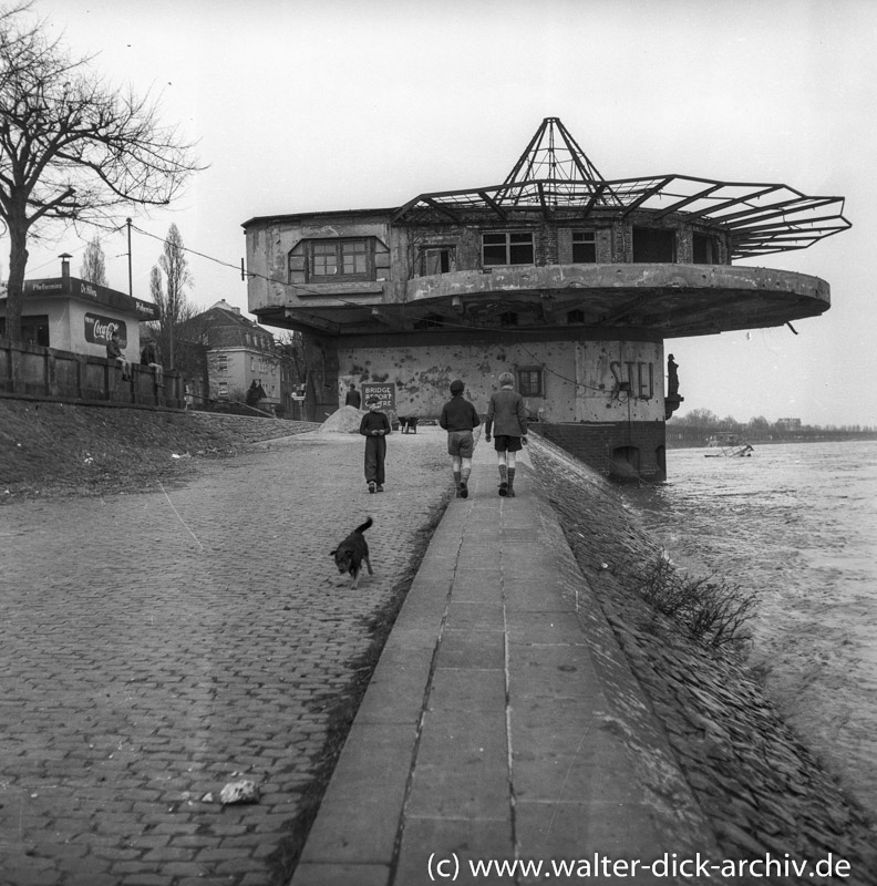 Die kriegszerstörte Bastei 1953