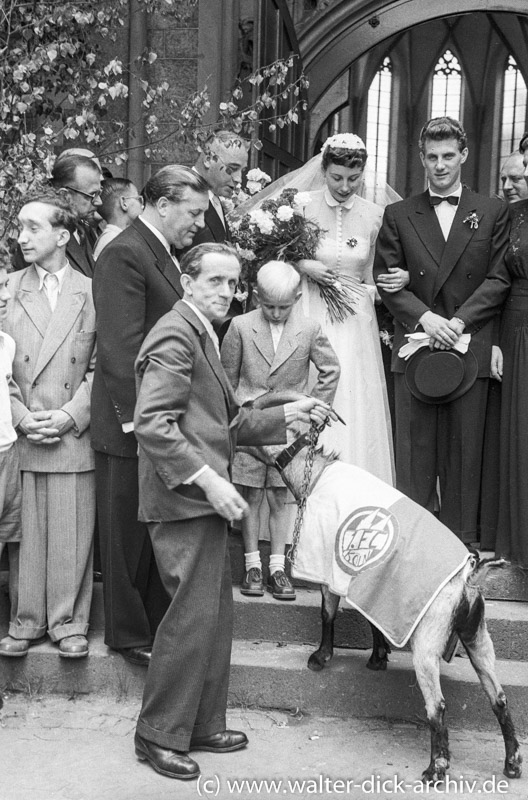 Isis und Hans Schäfer heiraten 1953
