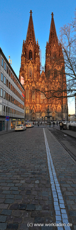 Blick zum Dom Köln Dom Sonnenuntergang