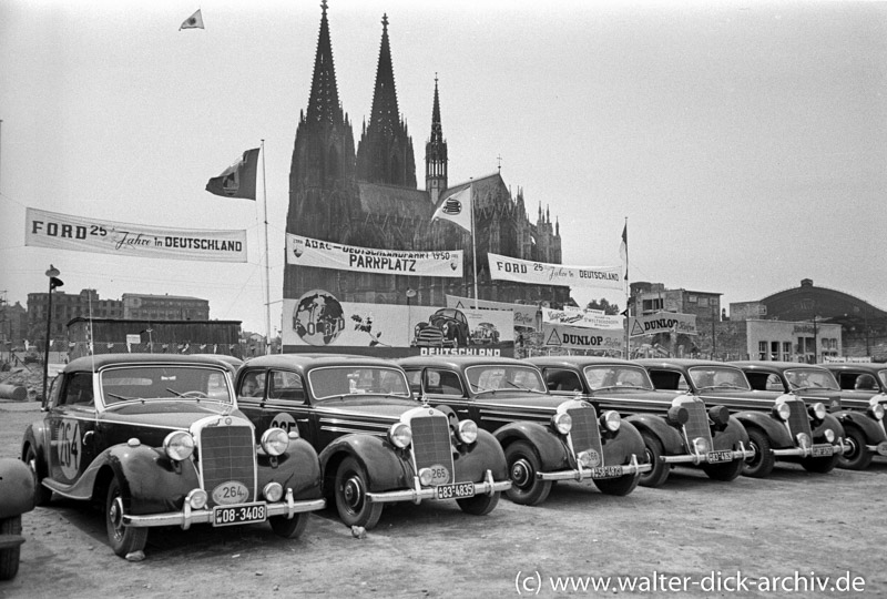 Daimler Benz bei der Deutschlandfahrt 1950