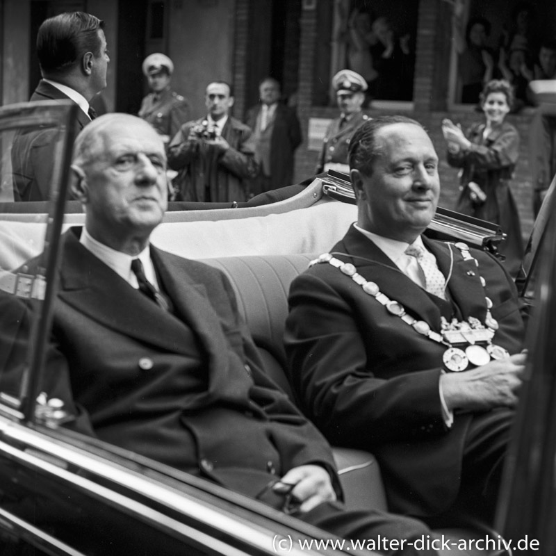 Staatsbesuch von Charles de Gaulle 1962 in Köln