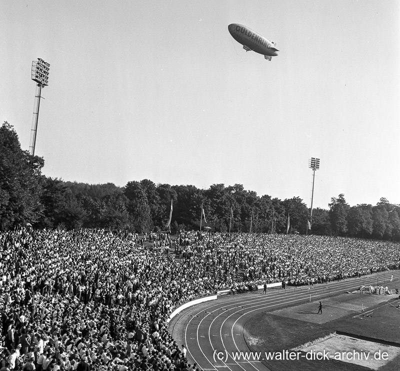 Leichtathletik im Stadion 1960