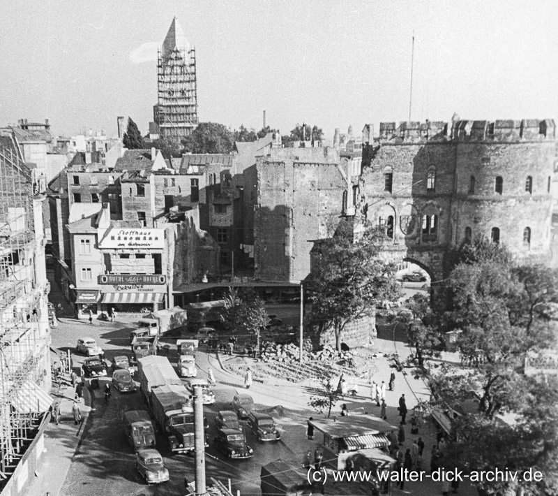 Rudolfplatz und Hahnentor 1952