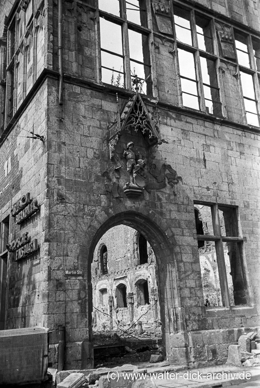 Außenansicht des Gürzenich 1949