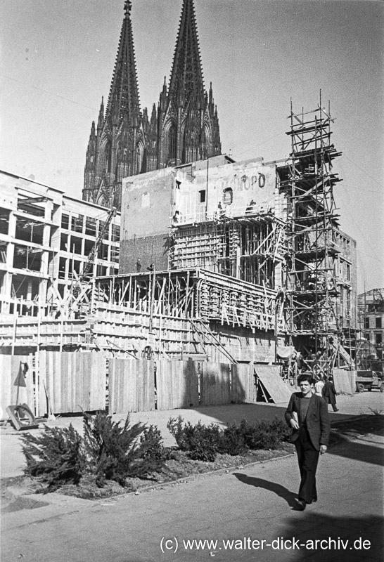 WDA323-013 Bau des Funkhauses 1948